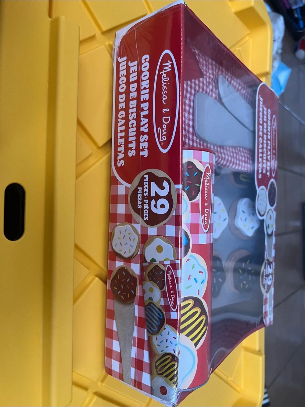 Melissa & Doug Red and White Gingham Cookie Play Set